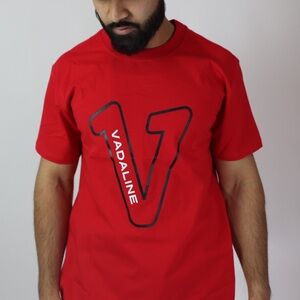 COPY - Vadaline V logo red/black tshirt